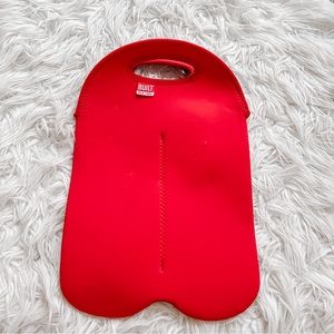 BUILT NY | Red Neoprene 2 Bottle Wine Tote Insulated Carrier